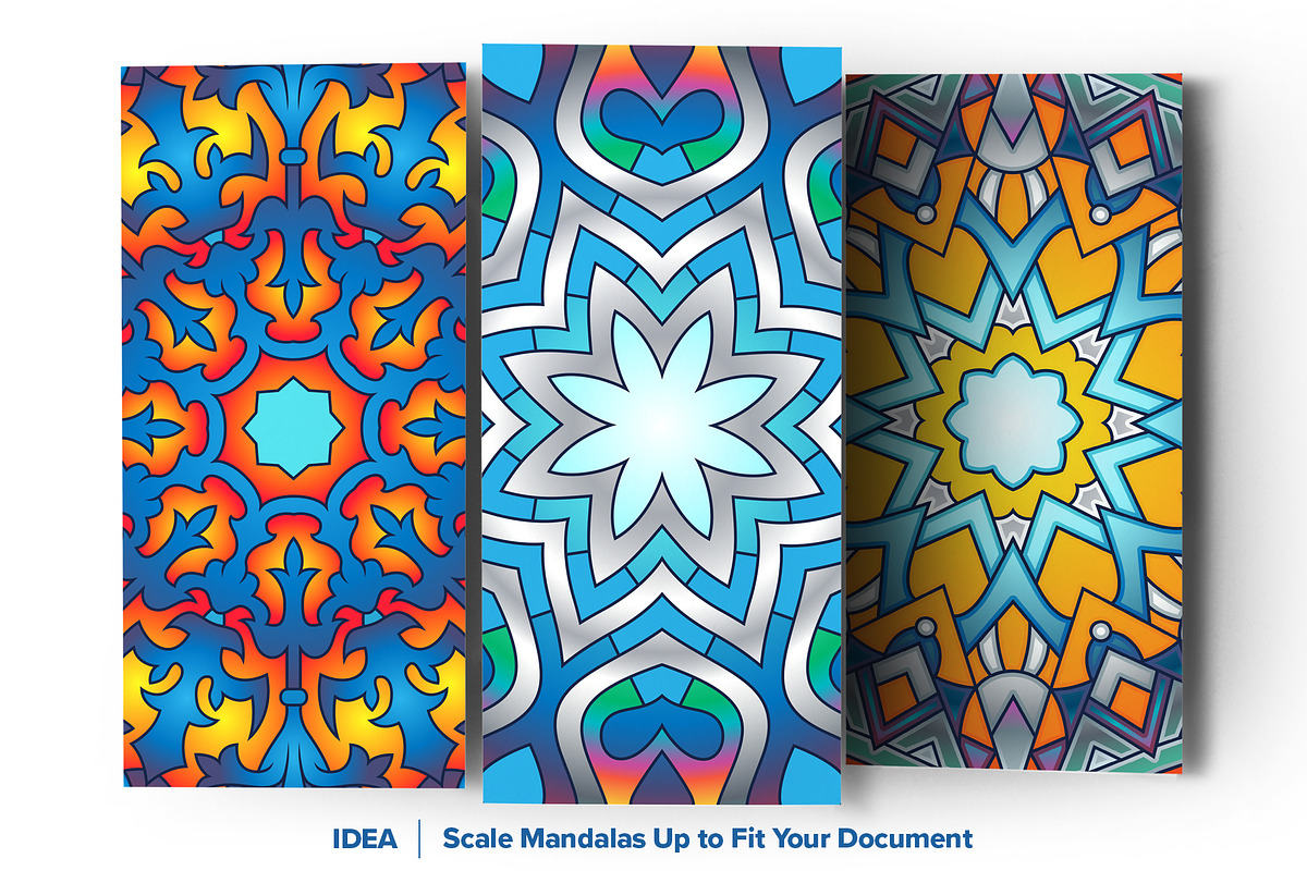 Mandala Vector Ornaments Bundle, a Decorative Illustration by pixaroma (Photo 7 of 43)