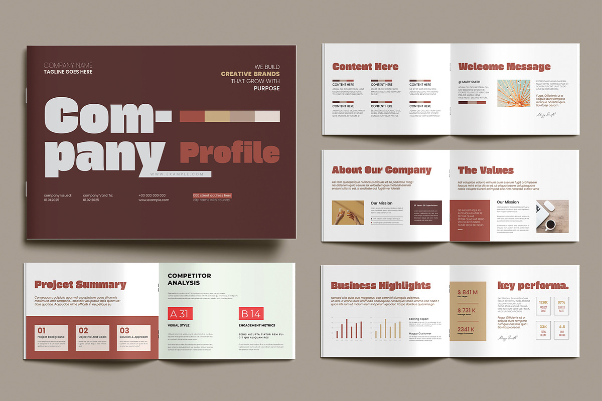 Company Profile Brochure Template
