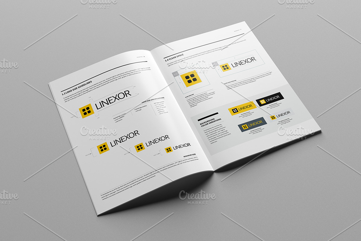 Brand Manual 32 Pages A4 / US Letter, a Brochure Template by Mastergfx (Photo 23 of 35)
