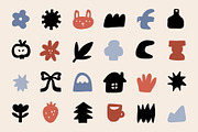 TOTALLY NAIVE: 180+ ELEMENTS, a Decorative Illustration by katieromanoff_art (Thumbnail 6 of 12)