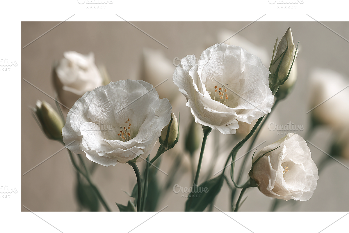 Hihe Co. White Floral Art, a Texture Illustration by milatovar (Photo 9 of 20)