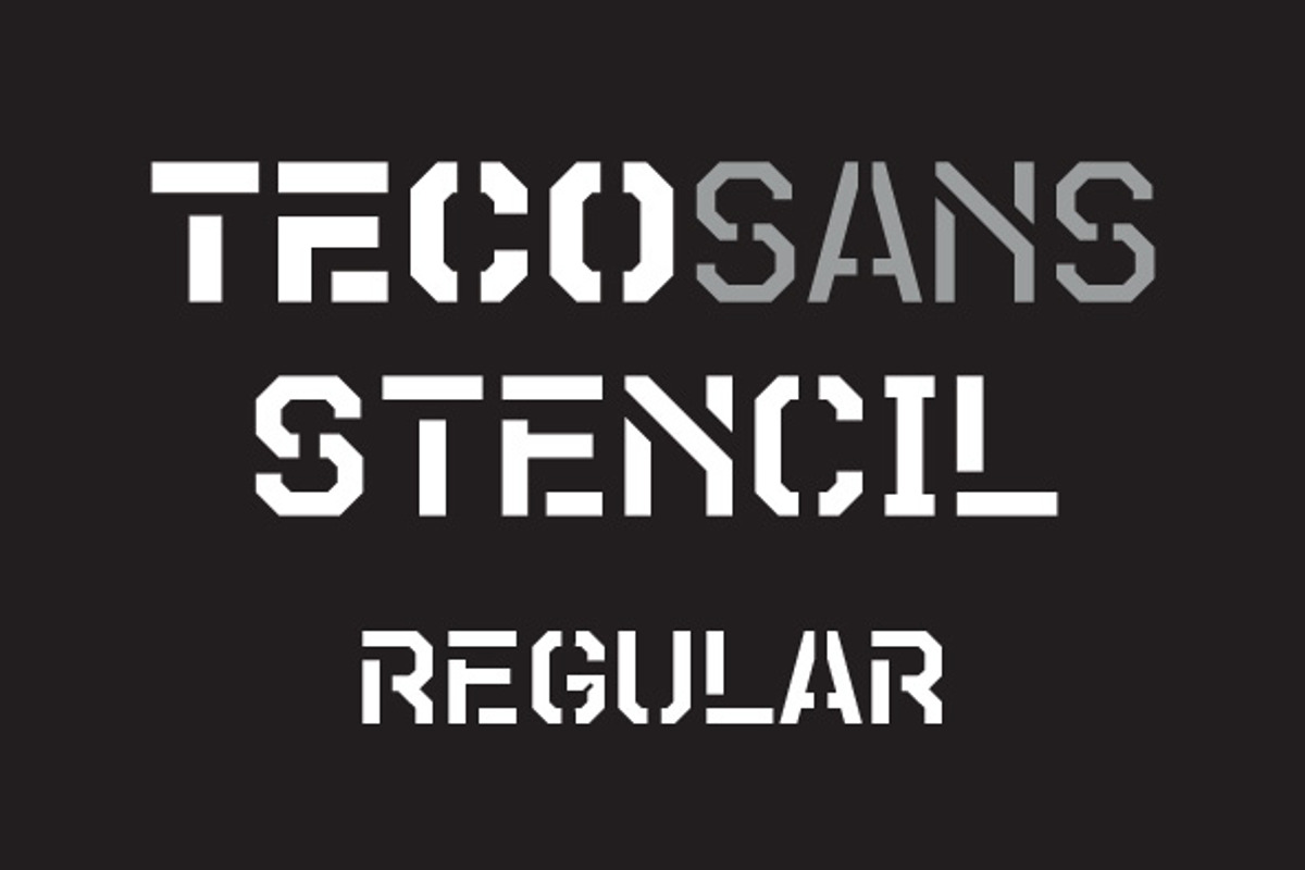 Teco Sans Stencil Regular