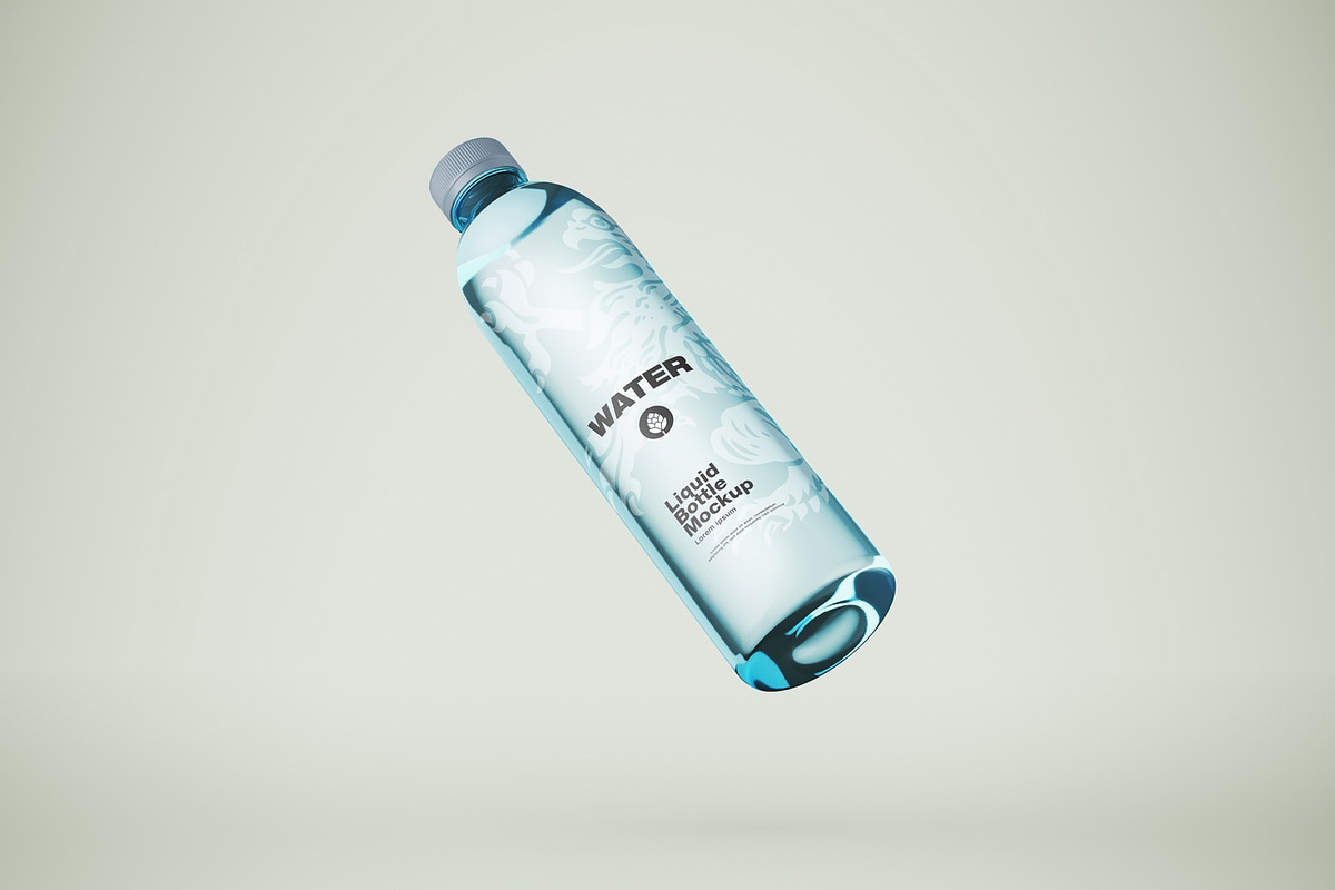 Water Bottle Mockup, an Advertising Mockup by OneVectorStock (Photo 2 of 7)