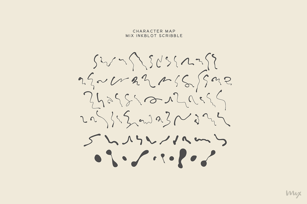 Inkblot Font + Ink Dingbats, a Handwritten Font by Mix Fonts (Photo 3 of 3)