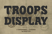 Troops - Vintage Display Font, a Slab Serif Font by Genetype (Thumbnail 1 of 8)