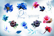 Hand-Painted Princess Clipart, a Decorative Illustration by ArtCreationsDesign (Thumbnail 17 of 21)
