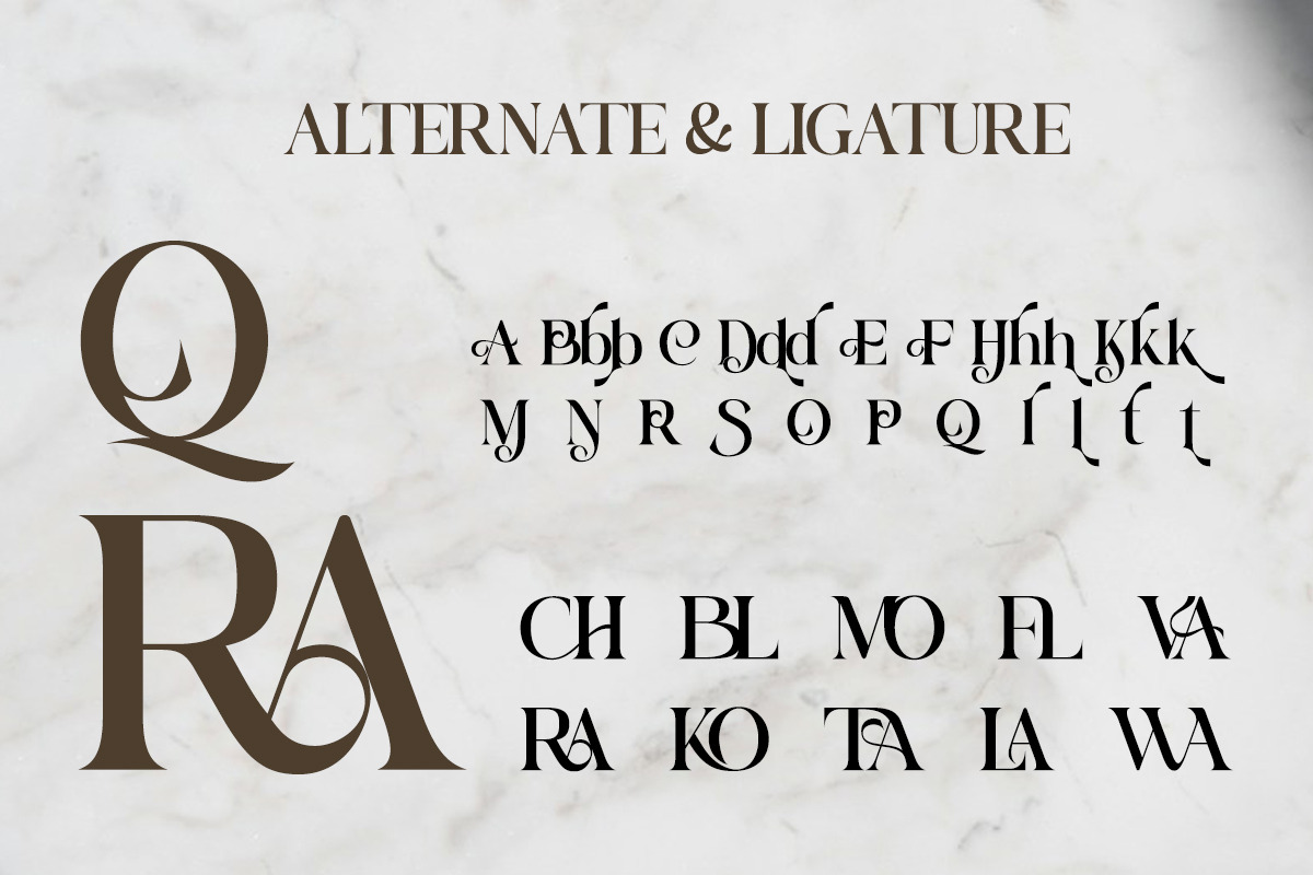 Belatic - Modern Elegant Display, a Serif Font by Qweera Studio (Photo 10 of 12)