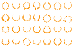 Golden laurel wreaths of the winner, an Object Graphic by ProArt
