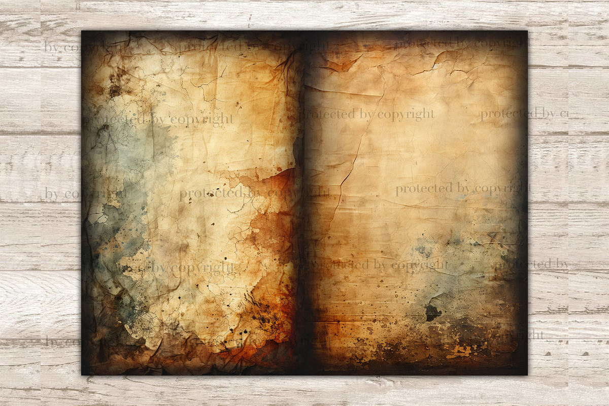 Burnt Paper Junk Journal Pages, a Texture Illustration by GlamArtZhanna (Photo 9 of 10)