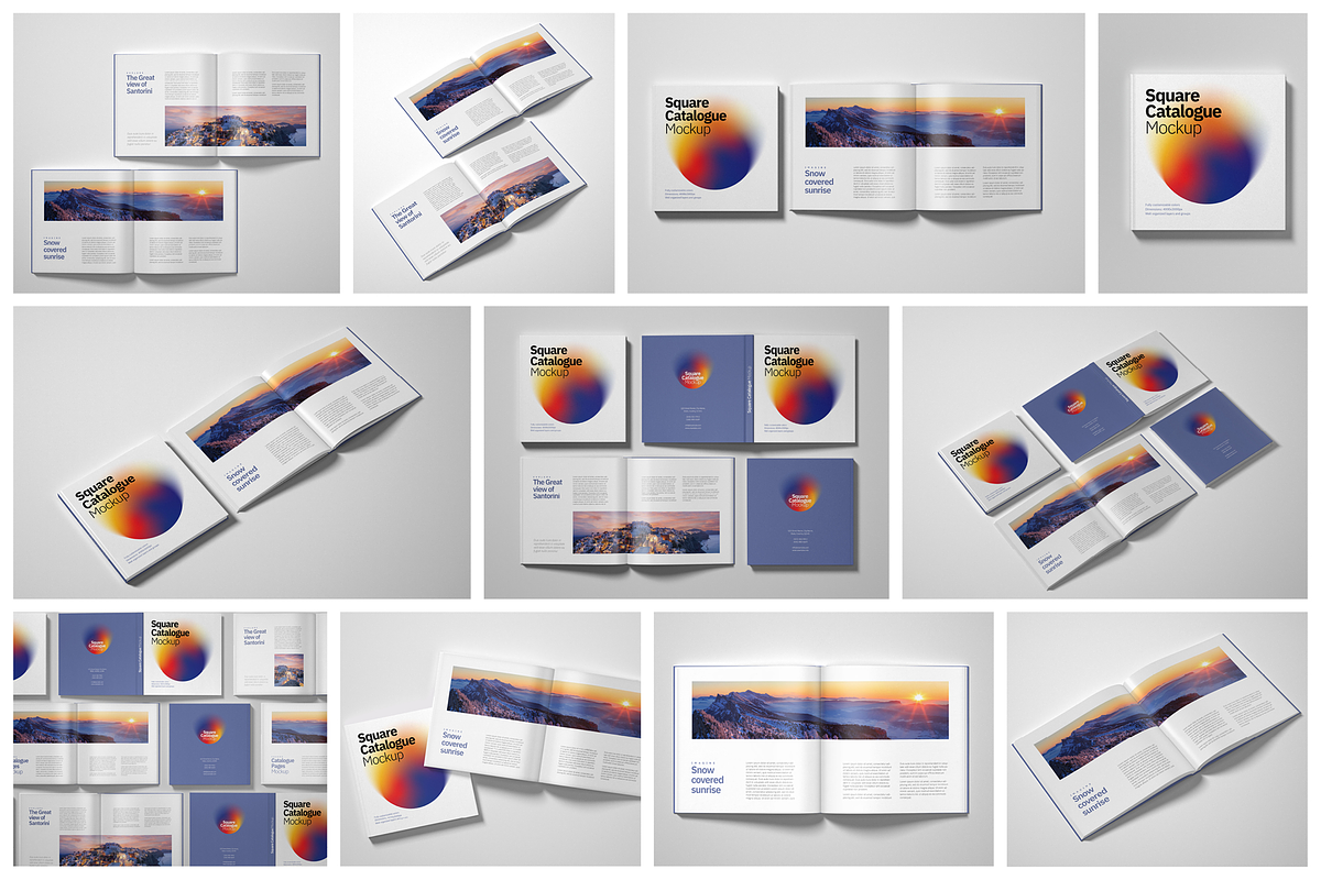 Square Catalogue, Magazine Mockup, a Print Template by Deeplab (Photo 2 of 17)