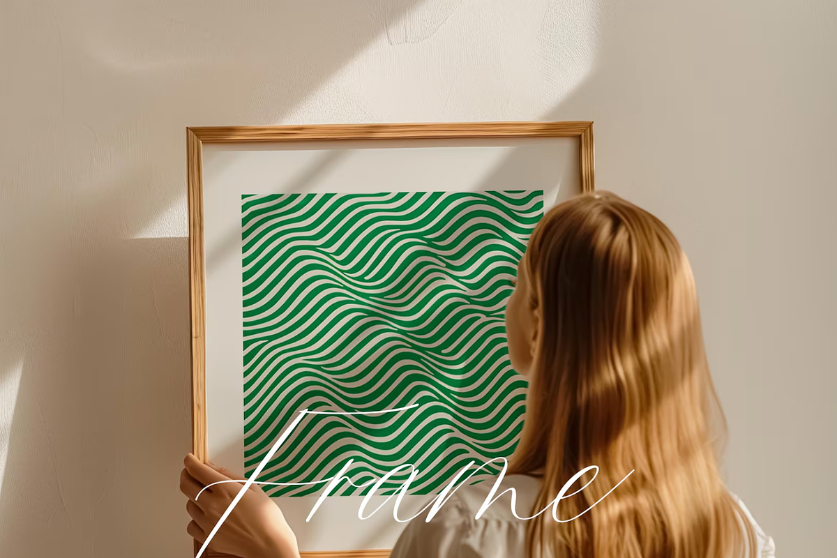 10 Frame Mockups with Person, an Advertising Mockup by ArtwithFrame (Photo 8 of 13)