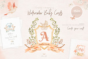 Watercolor Baby Crests Creator, an Illustration by Alamella (Thumbnail 1 of 14)