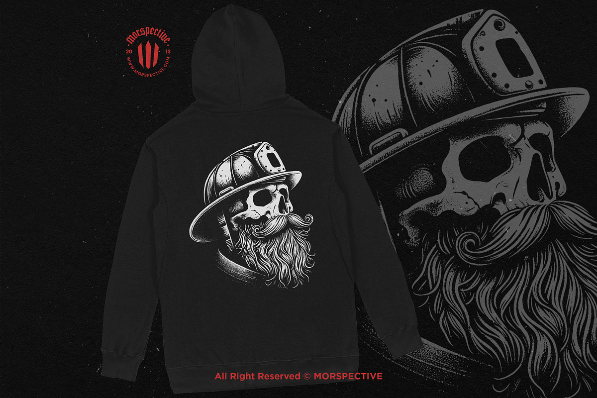 10 Bundle Dark Art Skull Fire Force, an Illustration by Morspective (Photo 4 of 7)