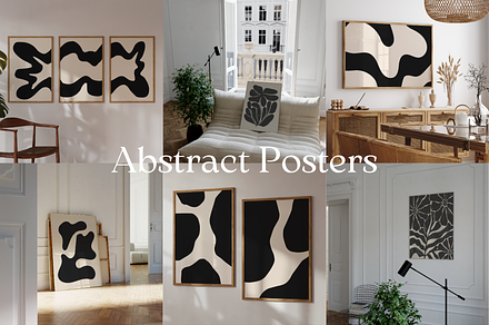 Set of 6 Abstract Posters