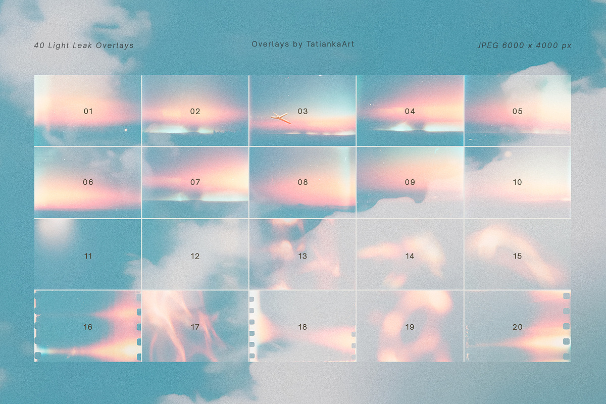 Velvet Archive - Light Leak Overlays, a Texture Illustration by tatiankaart (Photo 2 of 9)