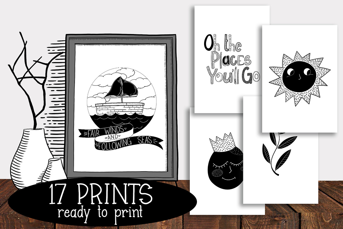 Modern Nursery Design Kit, a Decorative Illustration by Si Design Loft (Photo 2 of 5)