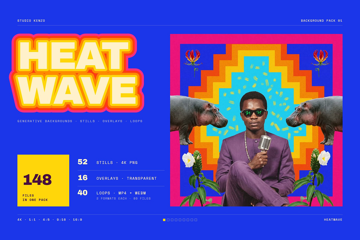 Heatwave Heat Map Gradients & Loops, a Background Graphic by Studio Kenzo (Photo 1 of 10)