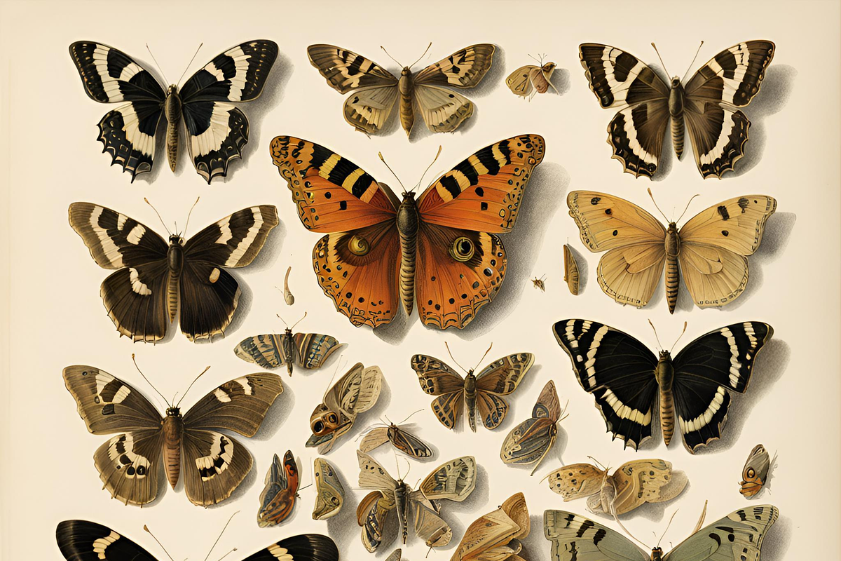 Vintage Butterflies, an Animal Illustration by Karliefie (Photo 4 of 5)