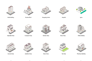 Isometric City Building Illustration, a Finance Illustration by Brickclay (Thumbnail 9 of 9)