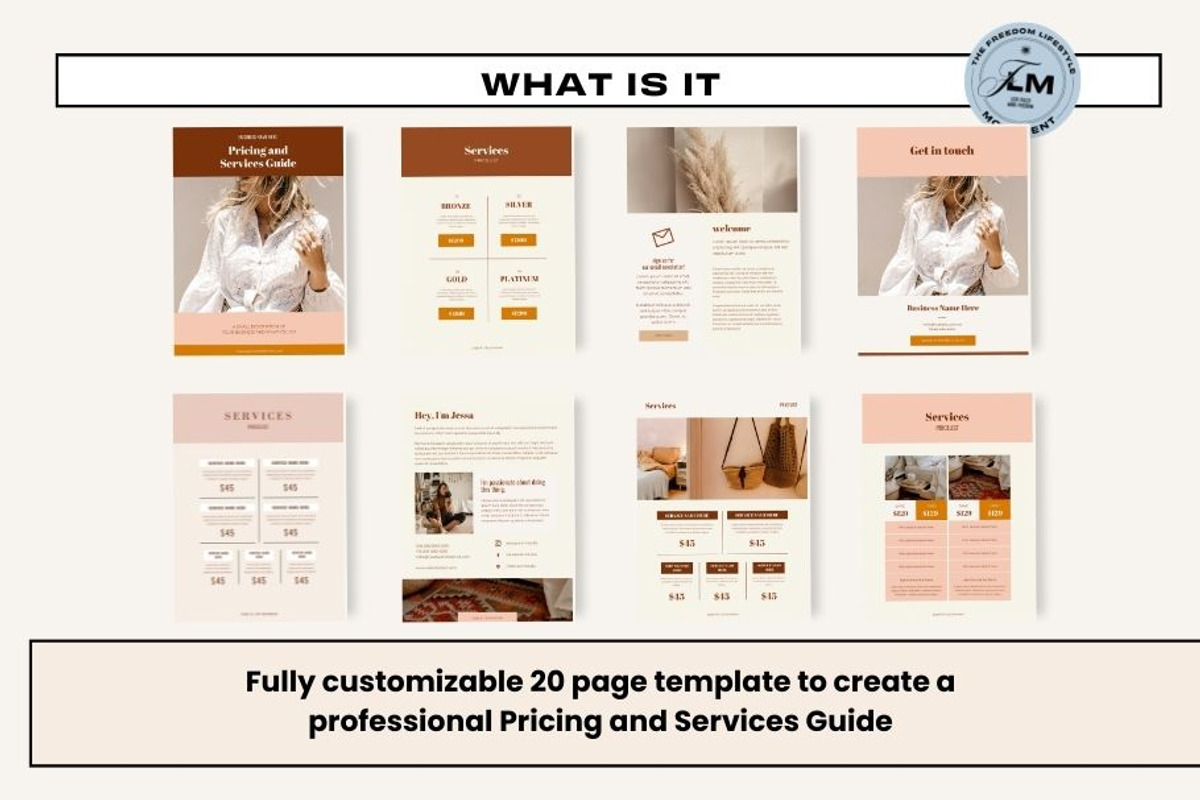 Pricing Guide - Abstract Boho, a Social Media Template by Freedom Business Shop (Photo 3 of 11)