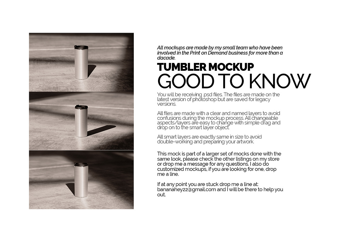 Silver Straight Tumbler Mockup, a Merchandise Mockup by Banana Mockups (Photo 5 of 5)