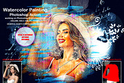 Watercolor Painting Photoshop Action, an Action Add-On by Studio Retouch (Thumbnail 1 of 11)