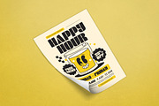 Happy Hour Retro Flyer, a Flyer Template by Alegaciez (Thumbnail 2 of 3)