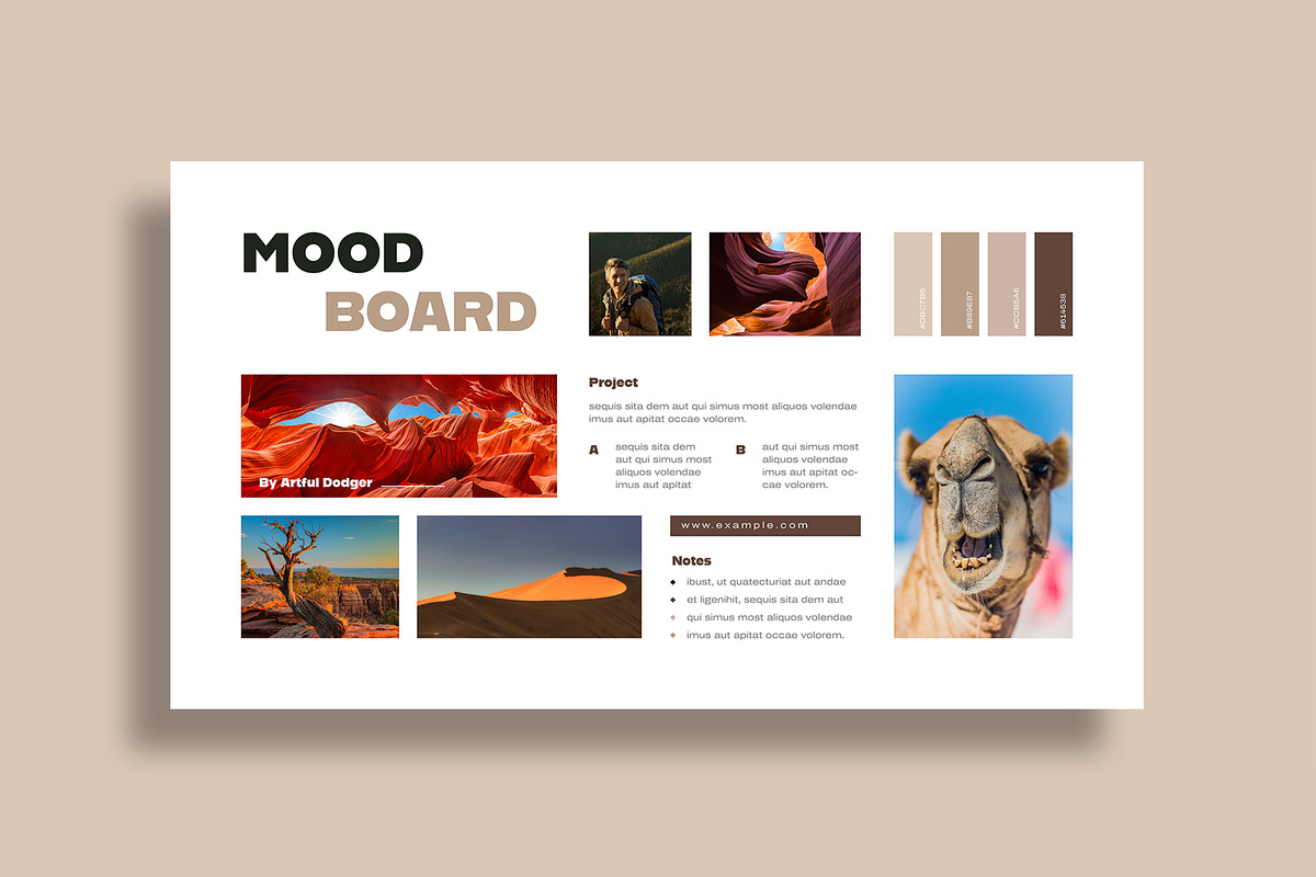 Minimal Moodboard Design, an UI Kit Template by MightyDesign (Photo 4 of 10)