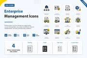 Enterprise Management Icons, an Outline Icon by vexper (Thumbnail 1 of 7)