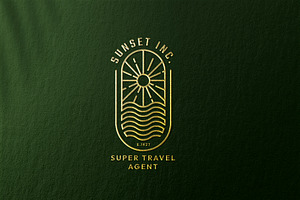 Sunset Travel Agent Inc Logo, a Branding & Logo Template by Design_Planet