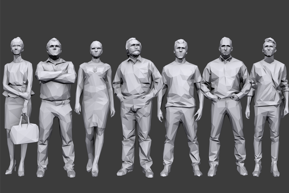 Lowpoly People Casual Pack Volume 6, a Characters & Person 3D Model by Kanistra Studio (Photo 2 of 9)