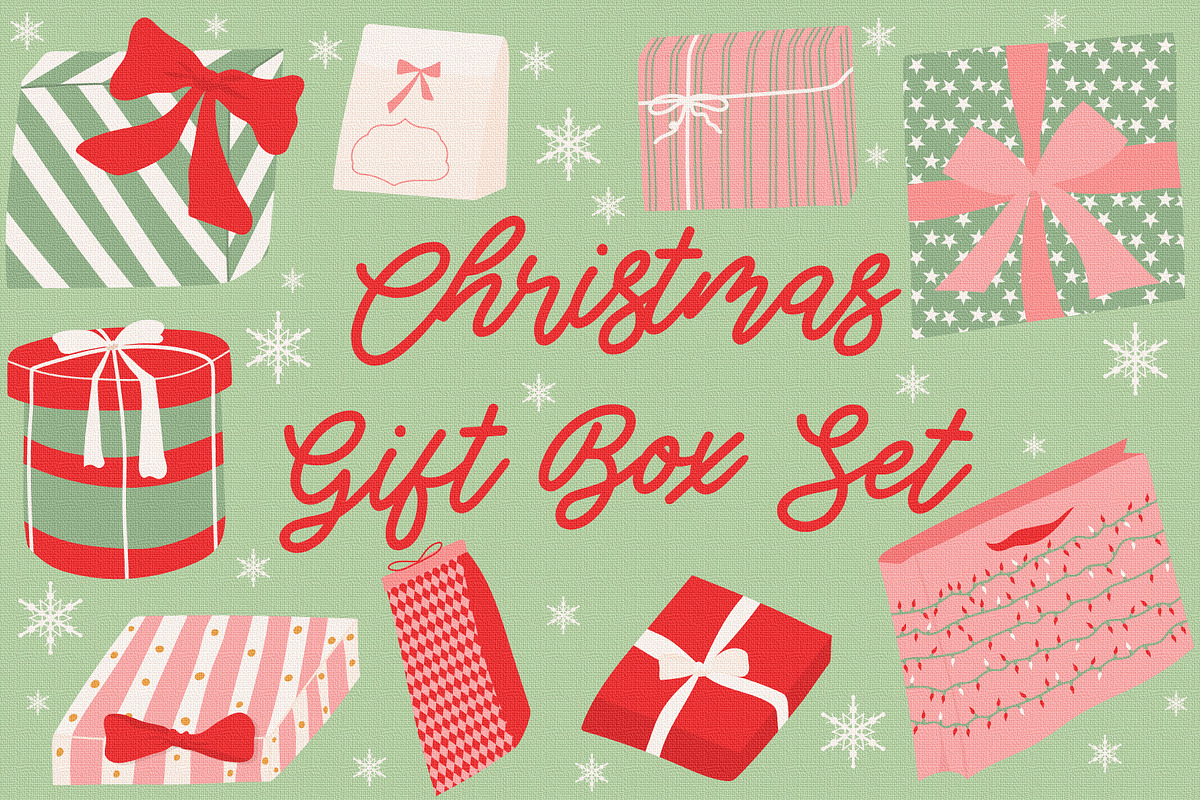 Christmas Gift Box Collection, an Object Illustration by OREHOVKA (Photo 1 of 3)