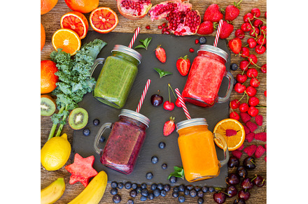 Fresh smoothy drink with igredients, a Food & Drink Photo by Neirfy