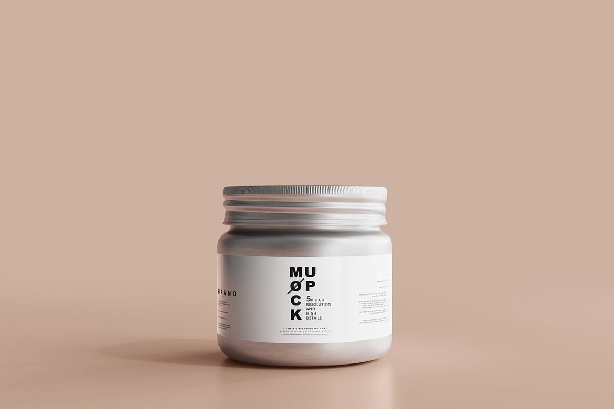 Aluminum Cosmetic Mockup Bundle, a Cups & Container Mockup by pmvch (Photo 11 of 206)