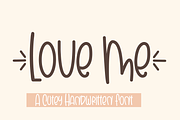 Love Me, a Script Font by Anggun Studio (Thumbnail 1 of 5)
