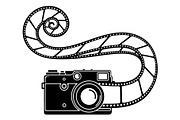 Vintage Camera Film Silhouette, an Object Illustration by yasushie (Thumbnail 20 of 31)