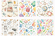 School Days Seamless Patterns, a Pattern Graphic by Design Market (Thumbnail 3 of 3)