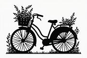 Charming Bicycle with Flowers, an Illustration by Amazin_art (Thumbnail 20 of 21)