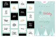 Holiday Quote Bundle, a Social Media Template by AM Studio (Thumbnail 1 of 9)