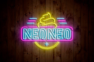 Neon Sign Light Logo Mockup, a Product Mockup by DesignNeutrons