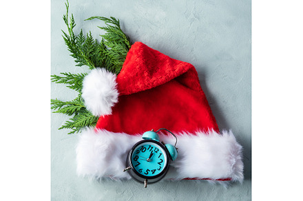 Santa Claus cap with fir tree, a Holiday Photo by Lifemorning