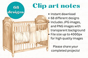 BOHO BABY Shower Neutral Clipart X68, a Person Illustration by Mermaids Cove (Thumbnail 8 of 9)