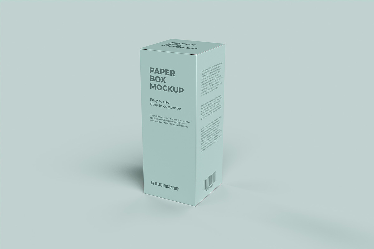 Paper Box Mockup - 8 views, a Packaging Mockup by Illusiongraphic (Photo 2 of 21)