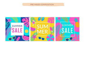 Summer Vibes Vector Clipart