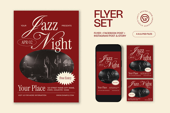 Jazz Night Flyer preview 4