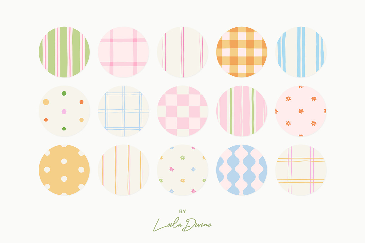 Spring Charm Clipart & Patterns, an Object Graphic by Leila Divine (Photo 12 of 17)