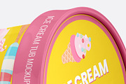 Ice Cream Tub Mockup - 8 views, a Packaging Mockup by Illusiongraphic (Thumbnail 10 of 19)