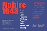 Nabire 1943 Sans Family, a Sans Serif Font by xdCreative (Thumbnail 1 of 13)