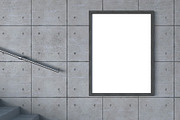 Framed Poster Mockup, an Advertising Mockup by skybluecreative (Thumbnail 2 of 2)