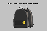 Backpack Vector Flat Mockup, a Product Mockup by Infinity Mockups (Thumbnail 8 of 8)